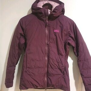 REI Stormhenge 850 Down Women's Maroon Jacket XS
